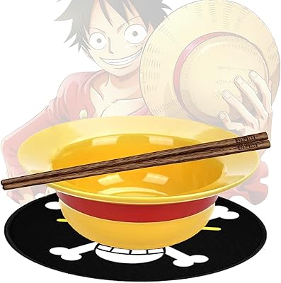Bol ramen en paille de couleur éléphant avec baguettes pour les fans d'anime