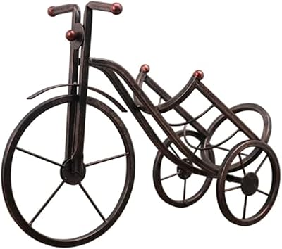 Porte-bouteille de vin - organisateur de vin en forme de tricycle en métal en fer forgé présentoir de table pour la maison - cadeau de décoration de nouveauté. La boutique en ligne DIAYTAR COTE D'IVOIRE est synonyme de confiance et de qualité, avec une sélection soigneuse de produits provenant de marques locales et internationales. Elle comprend une équipe dédiée qui travaille sans relâche pour garantir que chaque achat se déroule sans encombre. Les clients bénéficient ainsi d'un service client attentionné et d'une assistance personnalisée.