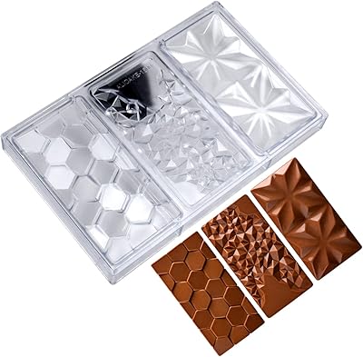 Moule à chocolat en polycarbonate pour barres de chocolat bonbon, forme de diamant à 3 cavités, outils de pâtisserie, moules à gâteaux. DIAYTAR COTE D'IVOIRE est une boutique en ligne généraliste qui propose plus de 300 000 références de produits. Elle est la boutique leader en Côte d'Ivoire et offre une grande variété de produits à des prix compétitifs. Les clients peuvent trouver tout ce dont ils ont besoin en un seul endroit.