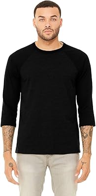 T-shirt de baseball à manches 3/4 en toile mélangée. DIAYTAR COTE D'IVOIRE s'engage à offrir à ses clients une expérience d'achat en ligne sécurisée et fiable. Les transactions sont protégées par des protocoles de sécurité avancés, et les informations personnelles des clients sont traitées avec confidentialité. La boutique en ligne propose également des conseils d'achat et des recommandations personnalisées pour aider les clients à trouver les produits qui leur conviennent le mieux.