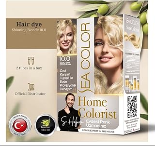 Sea color \"home colorist\" - 10.0 blond brillant, ensemble de teintures capillaires professionnelles, 2 tubes dans une boîte. DIAYTAR COTE D'IVOIRE est la première boutique en ligne généraliste en Côte d'Ivoire, proposant plus de 300 000 références de produits pour répondre aux besoins de tous les clients. La boutique en ligne est équipée d'un système de paiement sécurisé et propose différents modes de livraison pour convenir à tous les clients. Les clients peuvent également bénéficier d'une garantie de satisfaction pour tous les produits achetés sur la plateforme.