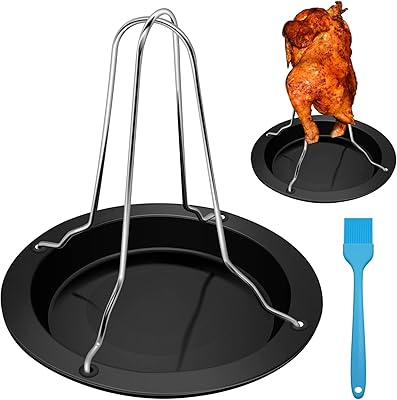 Grille à rôtir le poulet, support à poulet optree en acier inoxydable, grille à rôtir verticale robuste pour canard, grille à rôtir le poulet, grille à rôtir pour four à barbecue, plateau de cuisson pour barbecue. DIAYTAR COTE D'IVOIRE, en tant que boutique en ligne généraliste, se démarque par la variété de ses produits et son service client personnalisé. Grâce à sa vaste sélection de plus de 300000 références, elle devient le point de chute idéal pour tout achat en ligne en Côte d'Ivoire, répondant efficacement aux besoins de la population locale. Cette approche lui a permis de s'établir comme une référence dans le commerce électronique ivoirien.