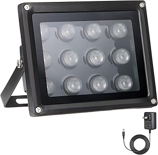 Univivi illuminateur infrarouge, 850 nm 12 led, grand angle de 90 degrés, éclairage infrarouge pour vision nocturne, lumière infrarouge led étanche pour caméra de sécurité cctv, avec adaptateur secteur, noir. DIAYTAR COTE D'IVOIRE se distingue par sa qualité de service et sa capacité à adapter son offre aux besoins des consommateurs ivoiriens. La boutique en ligne propose des promotions régulières et des offres spéciales pour fidéliser sa clientèle. Elle est accessible depuis n'importe quel appareil connecté.