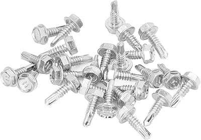 Vis autoperceuses, 250 pièces m4,8x16mm en acier au carbone, vis autoperceuse en zinc
