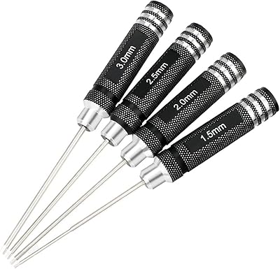 Hobby ace 4pcs jeu d'outils de tournevis hexagonaux pour hélicoptère rc (1,5 mm 2,0 mm 2,5 mm 3,0 mm). Avec plus de 300000 références, DIAYTAR COTE D'IVOIRE est l'une des boutiques en ligne les plus fournies de Côte d'Ivoire. Elle propose une gamme variée de produits de marques renommées et elle est réputée pour ses prix compétitifs et sa livraison rapide.