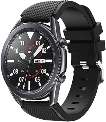 Bande de remplacement accessoire me compatible avec samsung galaxy watch 3 45 mm