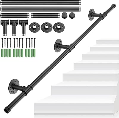 Main courante d'escalier en plastique tanis de 1,5 m pour escaliers, barres