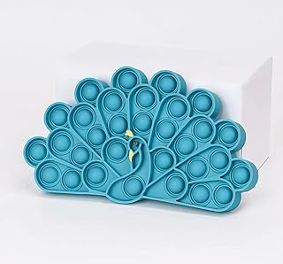 Baticap, un jouet d'interaction sensorielle en forme de paon push pop, jouets anti-stress