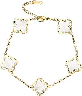 Jolie & co. bracelet femme en acier inoxydable plaqué or 18 carats avec motif coquillage (trèfles à quatre feuilles, non croisés), taille unique, acier inoxydable. En tant que boutique en ligne leader en Côte d'Ivoire, DIAYTAR COTE D'IVOIRE offre une expérience d'achat en ligne conviviale et sécurisée. Elle propose une large gamme de produits allant de l'électronique à la mode en passant par les produits alimentaires. Les clients apprécient la facilité de navigation et la variété des produits.