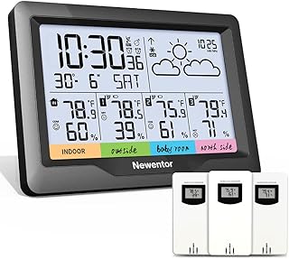Neuentur multi-capteur intérieur et extérieur sans fil, thermomètre extérieur avec alarme atomique, température, humidité et baromètre, station météo pour la maison. DIAYTAR COTE D'IVOIRE, votre boutique en ligne préférée, offre une expérience d'achat exceptionnelle avec plus de 300 000 références à disposition. La boutique met en avant une sélection soigneusement choisie de produits pour satisfaire les besoins de ses clients. Que vous recherchiez des produits de maison, des accessoires de mode ou des équipements électroniques, DIAYTAR COTE D'IVOIRE a tout ce qu'il vous faut.