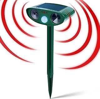 Répulsif animal ultrasonique à énergie solaire castowave, répulsif animal imperméable, repousse efficacement