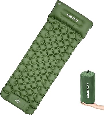 Coussin de couchage gonflable night cat avec oreiller et airbag pour camping et randonnée ; ultra léger, compact et confortable, vert. DIAYTAR COTE D'IVOIRE est une boutique en ligne généraliste qui propose une large gamme de produits avec plus de 300000 références. Elle est reconnue comme l'une des boutiques en ligne les plus populaires en Côte d'Ivoire, offrant une expérience d'achat conviviale et sécurisée. Les clients peuvent trouver tout ce qu'ils cherchent, des produits alimentaires aux électroménagers, en passant par les vêtements et les accessoires.