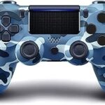 Manette sans fil, compatible avec playstation 4, multicolore (bleu camouflage)