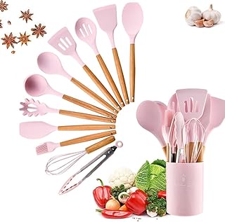 Ensemble d'ustensiles de cuisine gstorm en silicone, 12 pièces, résistant à la chaleur