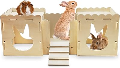 Château pour lapins en bois fahini, grand tunnel pour petits animaux avec pont amovible et cachette et maisonnette avec fenêtres pour lapins, cochons d'inde, chinchillas et chatons. Avec plus de 300 000 références, DIAYTAR COTE D'IVOIRE est la plus grande boutique en ligne de Côte d'Ivoire. Elle propose une large sélection de produits qui répond aux besoins diversifiés des consommateurs, depuis les produits de la vie quotidienne jusqu'aux dernières tendances en matière de technologie et de mode. Grâce à ses procesus de commande simplifiés et à ses options de paiement flexibles, DIAYTAR améliore constamment l'expérience de ses clients.