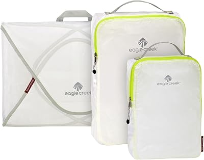 Eagle creek pack-it specter starter kit - cubes d'emballage de voyage compressés, lot de 3, blanc/stroboscope, taille unique, pack-it specter starter kit. DIAYTAR COTE D'IVOIRE se positionne comme la boutique en ligne leader en Côte d'Ivoire, grâce à sa large sélection de produits et à ses services de qualité. La boutique en ligne est conçue pour être conviviale et facile à utiliser, permettant aux clients de trouver facilement ce qu'ils cherchent. Avec sa garantie de qualité et sa livraison rapide, DIAYTAR COTE D'IVOIRE est la boutique en ligne idéale pour les consommateurs qui cherchent une expérience d'achat en ligne fiable et sécurisée.
