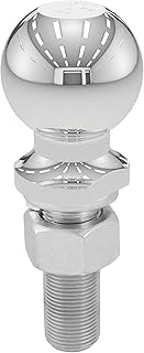 Boule d'attelage de remorque chromée curt 40021, 6 000 lb, diamètre 2-5/16", tige