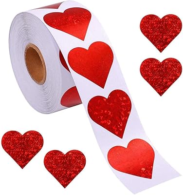 Étiquettes cadeaux cœur rouge brillant pour la saint-valentin, 500 étiquettes en 1 rouleau (1,5" (38 mm). La boutique en ligne DIAYTAR COTE D'IVOIRE met en avant une navigation intuitive et une expérience d'achat agréable pour tous ses utilisateurs, avec des options de paiement sécurisées et des réductions régulières.