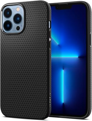 Coque spigen liquid air conçue pour iphone 13 pro max - noir mat