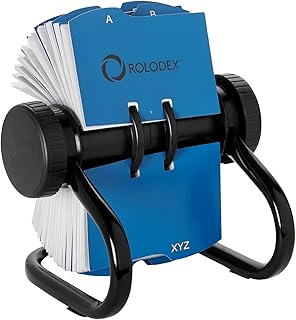 Porte-cartes de visite ouvert et rotatif rolodox avec 200 2-5/8 x 4"