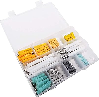 Kit de vis et de fixations autoperceuses en plastique, comprenant 200 pièces d'ancrage et de vis de différentes tailles. La boutique en ligne DIAYTAR COTE D'IVOIRE est le leader du commerce électronique en Côte d'Ivoire, avec une sélection de produits qui répond à tous les besoins et goûts. La boutique propose des produits à des prix compétitifs, avec des promotions régulières et des offres spéciales pour les clients fidèles. C'est la destination idéale pour les ivoiriens qui cherchent à faire des achats en ligne de qualité et à des prix raisonnables.