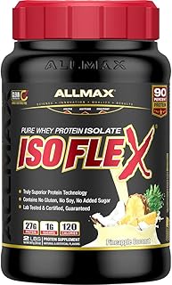 Almax nutrition, isoflex, pure whey protein (filtre à particules chargé d'ions bie), ananas