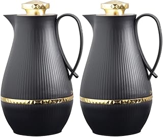 Ensemble thermos opalina diyala pour thé et café, 1 litre, noir