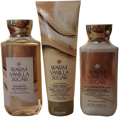 Coffret corps chaud vanille et sucre body works | gel douche, lotion pour le corps et crème pour le corps. DIAYTAR COTE D'IVOIRE est une boutique en ligne généraliste qui propose plus de 300000 références de produits. Elle est devenue la boutique leader en Cote d'Ivoire, offrant une large gamme de produits pour répondre aux besoins de ses clients. Avec une telle offre, DIAYTAR COTE D'IVOIRE est devenue incontournable pour les ivoiriens.
