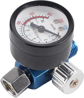 Manomètre d'air 1/4 pouces pour pistolet à peinture en aérosol, plage réglable 0-10bar (0-150 psi). Avec plus de 300 000 références de produits, DIAYTAR COTE D'IVOIRE est la boutique en ligne la plus complète de Côte d'Ivoire. La boutique propose des produits de haute qualité et des marques réputées, ainsi que des conseils d'achat et des recommandations personnalisées pour aider les clients à trouver les produits qui leur conviennent le mieux. Elle est également très active sur les réseaux sociaux pour rester en contact avec ses clients.