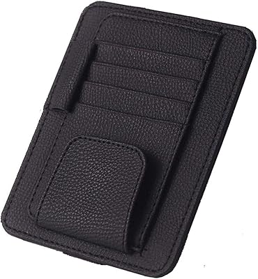Delfino cuir pare-soleil de voiture lunettes organisateur porte-monnaie factures cartes de crédit clips de montage intérieur de voiture (noir). DIAYTAR COTE D'IVOIRE est une boutique en ligne généraliste qui offre une expérience d'achat unique et personnalisée, avec une large sélection de produits et des services de haute qualité. La boutique est équipée d'un système de recommandation de produits, permettant aux clients de découvrir de nouveaux produits en fonction de leurs préférences. Elle est également reconnue pour sa politique de confidentialité et de sécurité des données.