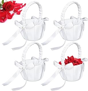 Paniers de fleurs blanches pour filles pour mariages, panier de fleurs ivoire pour filles, fournitures de fête de mariage, 13 x 20 cm (4 pièces). DIAYTAR COTE D'IVOIRE est une boutique en ligne généraliste qui propose plus de 300 000 références de produits,Positionnant ainsi la boutique comme leader dans le marché ivoirien. Elle offre une large gamme de produits, allant de l'électronique à la mode.