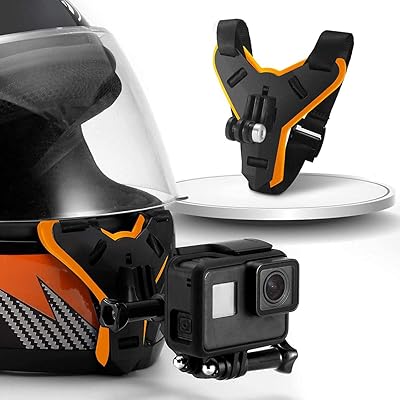 Support de fixation de mentonnière de moto pour gopro hero 9/8/7/6/5 black, session