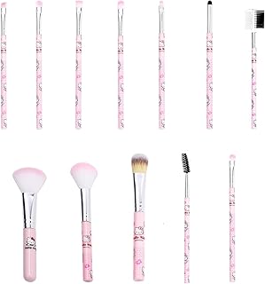 Ensemble de pinceaux de maquillage vns port hello kitty - 12 pièces