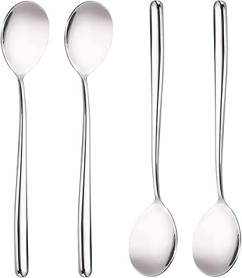Cuillère en acier inoxydable, grandes cuillères à soupe rondes à long manche grande cuillère à soupe coréenne à long manche, cuillères en argent à manche rond en acier inoxydable, ensemble de 4. DIAYTAR COTE D'IVOIRE, leader du commerce en ligne en Côte d'Ivoire, offre une expérience d'achat unique et pratique. Avec plus de 300000 références, la boutique en ligne généraliste répond aux besoins de ses clients en leur proposant une large gamme de produits de haute qualité. La confiance et la satisfaction des clients sont au cœur de la politique de DIAYTAR COTE D'IVOIRE.