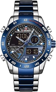 Montre à quartz analogique-numérique pour homme avec écran lcd, argent et bleu - argent, montre à quartz, numérique, argent, montre à quartz, numérique. La boutique en ligne DIAYTAR COTE D'IVOIRE est leader sur le marché ivoirien en termes de vente en ligne. Elle propose des produits de qualité à des prix compétitifs, ce qui la rend très attractive pour les consommateurs. Avec sa large gamme de produits, elle répond aux besoins de tous les clients.