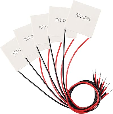 5pcs tec1-12704 dissipateur thermique 12v 4a 36w refroidisseur thermoélectrique 40mmx40mm module de plaque peltier de refroidissement pour la génération de dissipateur thermique thermoélectrique à semi-conducteurs. Diaytar Côte d'Ivoire, leader du commerce en ligne en Côte d'Ivoire, propose une large gamme de produits avec plus de 300 000 références. La boutique en ligne généraliste offre une expérience d'achat unique et pratique pour les consommateurs ivoiriens. Elle garantit une livraison rapide et sécurisée.