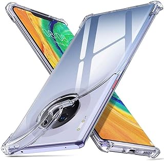 Coque huawei mate 30 pro par ikw, coque transparente avec coins renforcés