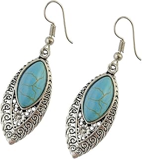 Boucles d'oreilles à crochet incrustées de fausse turquoise, pendantes à motifs ajourés, boucles d'oreilles en argent pour femmes. En tant que boutique en ligne leader en Côte d'Ivoire, DIAYTAR COTE D'IVOIRE est synonyme de qualité et de fiabilité. Avec une offre de plus de 300 000 références, elle est en mesure de satisfaire les besoins de tous les clients. La variété des produits, associée à des prix abordables, constitue un avantage significatif pour les habitants de la région.