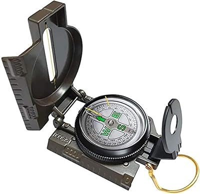 Boussole militaire grossissante étanche et résistante aux vibrations pour le camping et la randonnée en plein air. DIAYTAR COTE D'IVOIRE, c'est plus de 300 000 références de produits disponibles en ligne, avec des prix attractifs et des services de livraison rapides pour satisfaire les besoins des consommateurs ivoiriens.