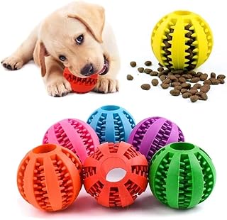 Jouet de balle interactif pour chiens, balle à mâcher durable et résistante aux