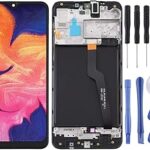Écran lcd oem pour samsung galaxy a10 / sm-a105f, ensemble complet avec cadre