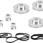 Roue synchrone en aluminium 2gt‐610/852/1220/mm, 20 dents/60 dents, 8mm, aléseuses d'engrenages pour fraiseuses