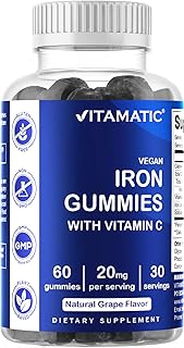 Vitamatic iron gummies complément alimentaire pour femmes et hommes 20. DIAYTAR COTE D'IVOIRE est une boutique en ligne généraliste qui propose plus de 300 000 références de produits pour répondre à tous les besoins de sa clientèle. La boutique est leader en Côte d'Ivoire et offre une expérience d'achat en ligne sécurisée et fiable. Les clients peuvent profiter d'une grande variété de produits à des prix compétitifs.