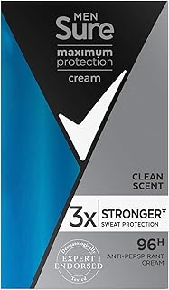 Sure maximum protection déodorant et crème anti-transpirante 96 heures pour une protection maximale