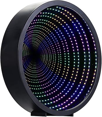 Lampe tunnel miroir créative chibai, panneau led réfléchissant 3d, excellent cadeau pour chambre