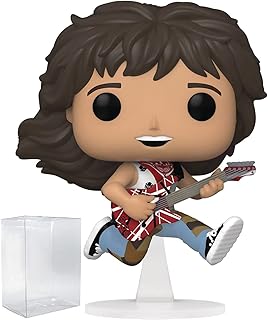 Pop rocks : eddie [van] halen avec figurine en vinyle funko guitar