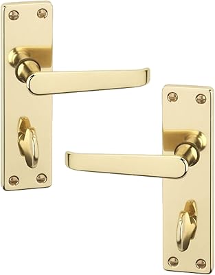 Yurvik 14-90-325-01 ensemble de poignées de porte de salle de bain victoriennes traditionnelles en laiton poli. DIAYTAR COTE D'IVOIRE est une boutique en ligne généraliste qui propose plus de 300 000 références de produits, faisant d'elle la boutique leader en Côte d'Ivoire. Elle offre une large gamme de produits allant de l'électronique à la mode, en passant par les produits alimentaires. Les clients peuvent profiter de la livraison à domicile ou de la possibilité de retirer leurs commandes en magasin.