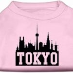 Mirage pet products chemise sérigraphiée tokyo skyline 12 pouces pour animaux de compagnie