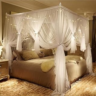(queen, blanc) - affiche natty rideau de lit princesse à 4 coins avec moustiquaire pour adultes filles et garçons - 4 trous - décoration de chambre (queen, blanc). La boutique en ligne DIAYTAR COTE D'IVOIRE combine à la fois la convivialité et la praticité, permettant aux clients de parcourir aisément son vaste catalogue et de commander leurs produits préférés en toute facilité. La confiance et la satisfaction des clients étant sa priorité, DIAYTAR se distingue par son engagement à offrir un service de haute qualité.