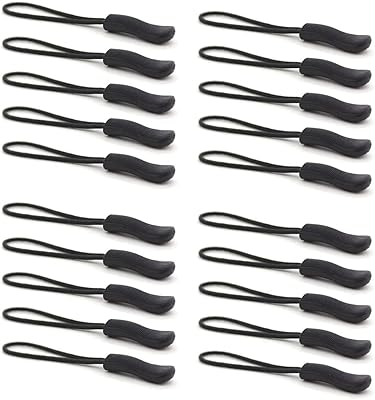 Tête de traction de fermeture à glissière kastwave, support d'extension d'étiquette de remplacement de fermeture à glissière durable adapté aux bagages, sacs à dos, vestes, sacs à main, sacs à main (20 pièces en noir). DIAYTAR COTE D'IVOIRE est une boutique en ligne généraliste qui propose plus de 300 000 références de produits, faisant d'elle la boutique leader en Côte d'Ivoire. Elle offre une large gamme de produits allant de l'électronique aux vêtements en passant par les produits d'hygiène. Avec une telle variété, les clients peuvent trouver tout ce qu'ils cherchent en un seul endroit.